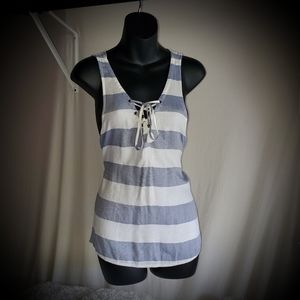 LADIES BLUE/WHITE  AEROPOSTLE 💙  TANK TOP